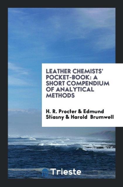 Carte Leather Chemists' Pocket-Book H. R. PROCTER