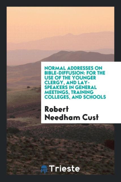 Book Normal Addresses on Bible-Diffusion ROBERT NEEDHAM CUST