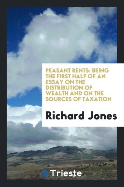 Könyv Peasant Rents Richard Jones