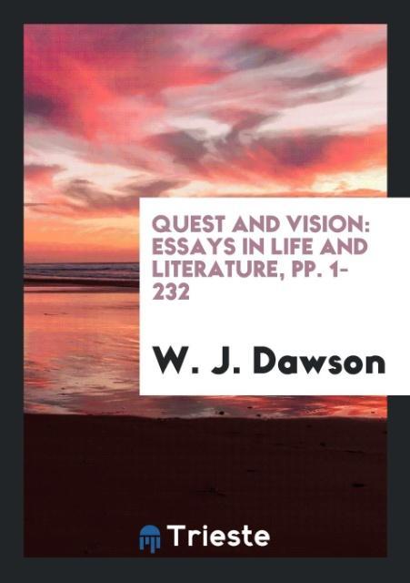 Knjiga Quest and Vision W. J. DAWSON