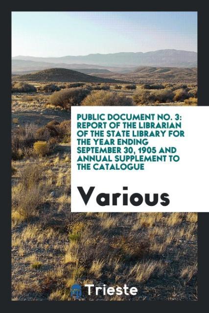 Libro Public Document No. 3 Various