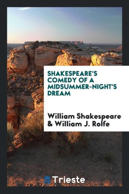 Knjiga Shakespeare's Comedy of a Midsummer-Night's Dream William Shakespeare