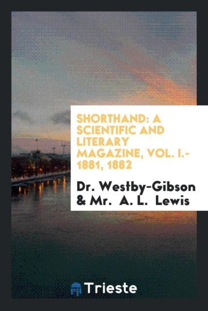 Buch Shorthand DR. WESTBY-GIBSON