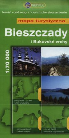 Tlačovina Bieszczady i bukovske vrchy Mapa turystyczna 1:70 000 