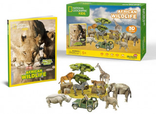 Hra/Hračka Puzzle 3D Africká divočina 69D 