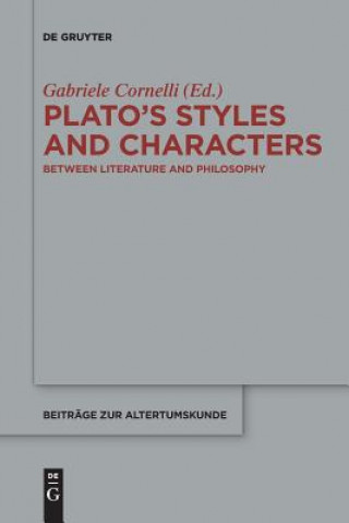Könyv Plato's Styles and Characters Gabriele Cornelli