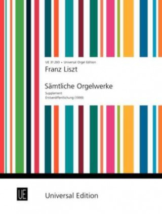 Articles imprimés Sämtliche Orgelwerke, Supplement Franz Liszt