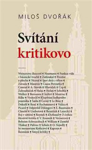 Книга Svítání kritikovo Miloš Dvořák