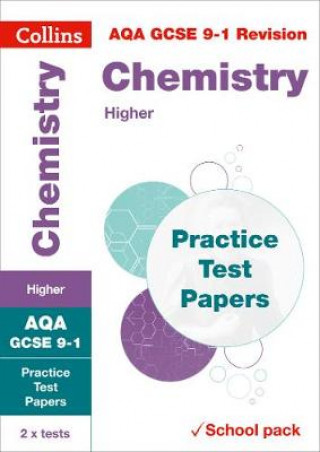 Kniha AQA GCSE 9-1 Chemistry Higher Practice Test Papers Collins GCSE