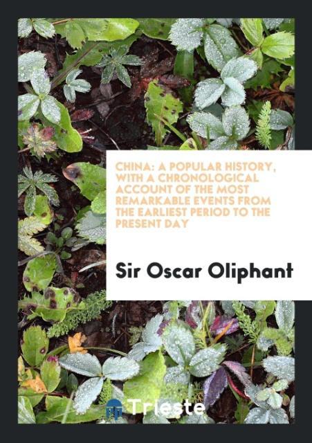 Boek China SIR OSCAR OLIPHANT