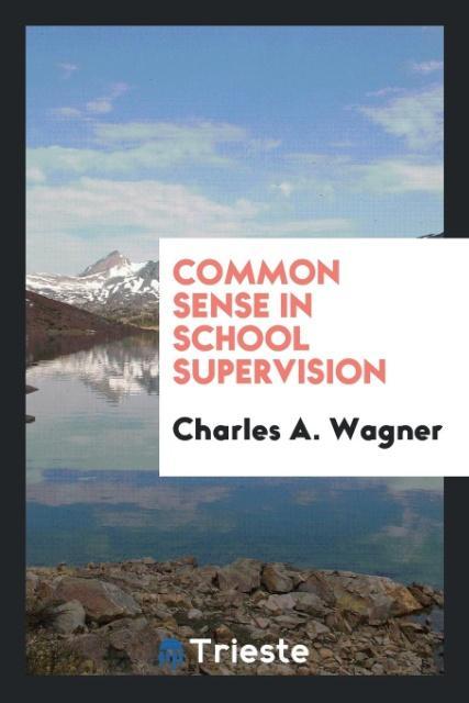 Knjiga Common Sense in School Supervision Charles A Wagner