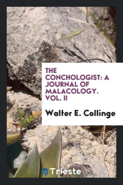 Kniha Conchologist WALTER E. COLLINGE