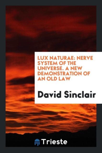 Book Lux Naturae DAVID SINCLAIR