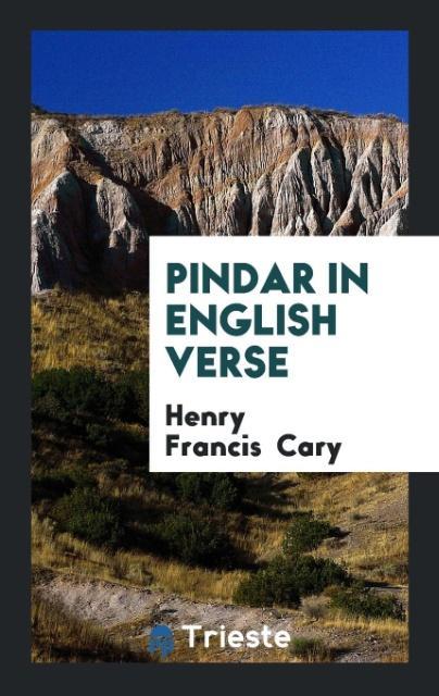 Książka Pindar in English Verse HENRY FRANCIS CARY