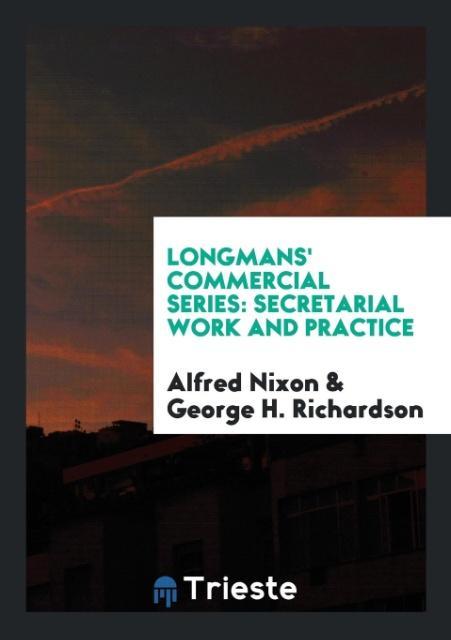 Kniha Longmans' Commercial Series ALFRED NIXON