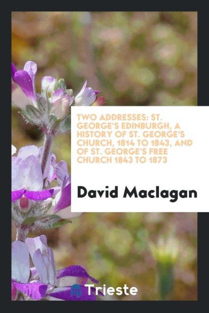 Book Two Addresses DAVID MACLAGAN