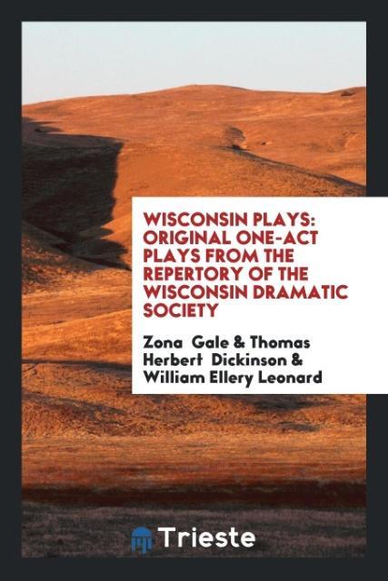 Book Wisconsin Plays ZONA GALE