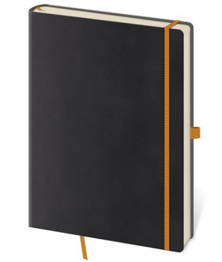 Papírenské zboží Zápisník Flexies M tečkovaný černý 