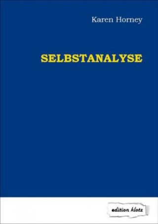 Kniha Selbstanalyse Horney Karen