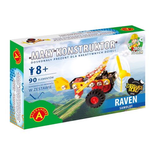 Game/Toy Mały konstruktor Raven Samolot 90 elementów 
