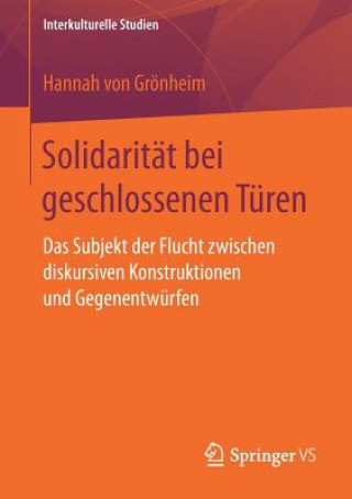 Kniha Solidaritat Bei Geschlossenen Turen Hannah von Gronheim