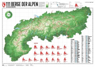 Nyomtatványok 111 Berge der Alpen Stefan Spiegel