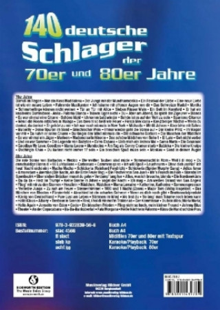 Materiale tipărite 140 Deutsche Schlager Der 70er und 80er Jahre Gerhard Hildner