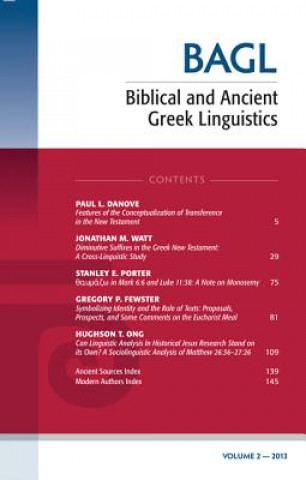 Carte Biblical and Ancient Greek Linguistics, Volume 2 STANLEY E. PORTER