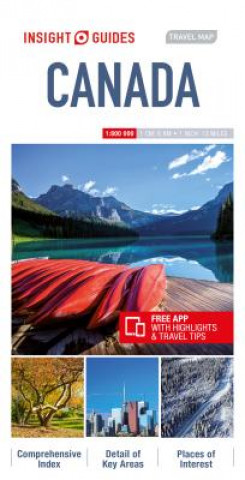 Tiskovina Insight Guides Travel Map Canada Insight Guides