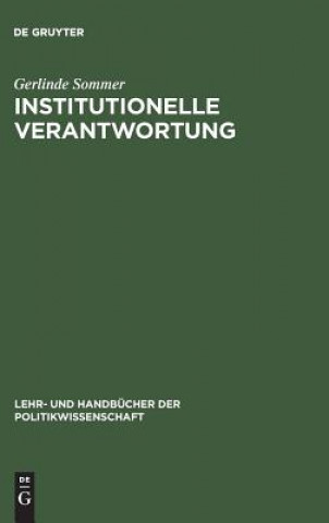 Knjiga Institutionelle Verantwortung Gerlinde Sommer