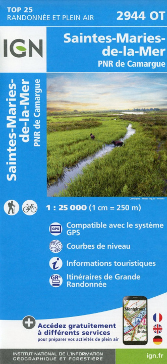 Materiale tipărite Saintes-Maries-de-la-Mer - PNR de Camargue 1 : 25 000 