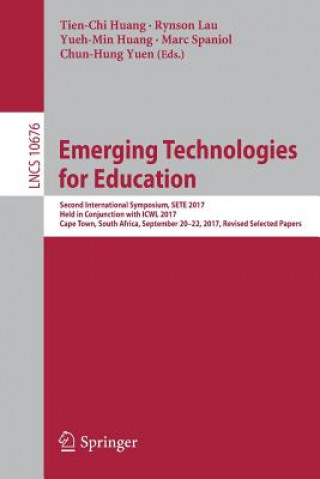 Kniha Emerging Technologies for Education Tien-Chi Huang