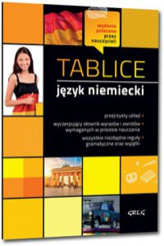 Kniha Tablice Język niemiecki Jaszczuk Agnieszka