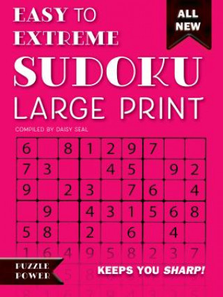 Kniha Easy to Extreme Sudoku Large Print (Pink) Daisy Seal