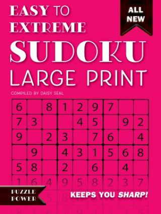 Knjiga Easy to Extreme Sudoku Large Print (Pink) Daisy Seal