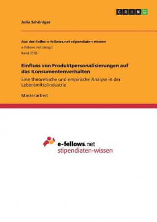 Carte Einfluss von Produktpersonalisierungen auf das Konsumentenverhalten Julia Schöniger