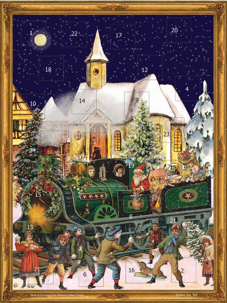 Kalendár/Diár Adventskalender "Weihnachtszug" Sellmer Verlag