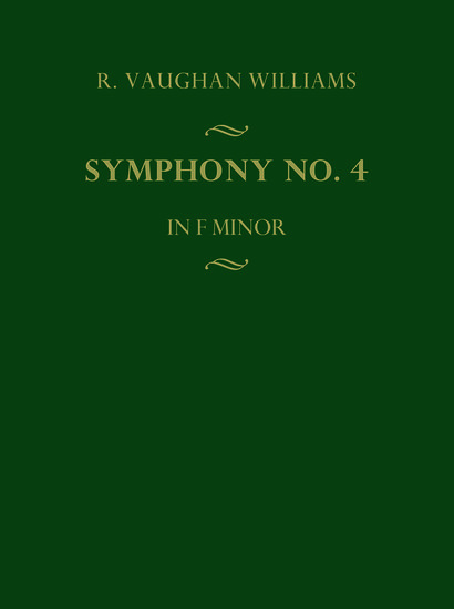 Kniha Symphony No. 4 Ralph Vaughan Williams