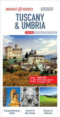 Nyomtatványok Insight Guides Travel Map Tuscany & Umbria Insight Guides