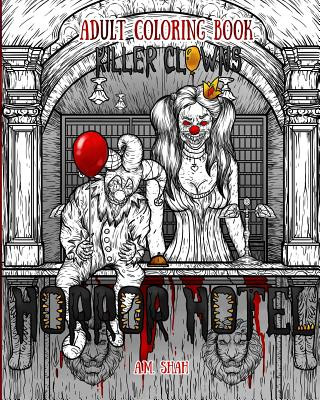 Book Adult Coloring Book Horror Hotel A M Shah