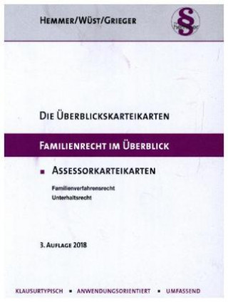 Kniha Familien- und Erbrecht im Überblick. Assessor-Karteikarten Michael Grieger