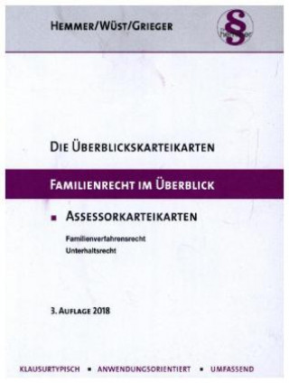 Könyv Familien- und Erbrecht im Überblick. Assessor-Karteikarten Michael Grieger