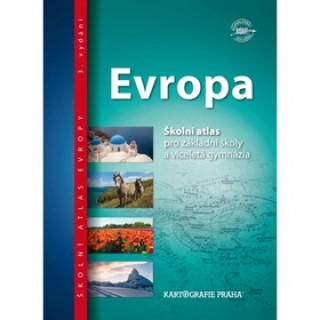 Kniha Evropa školní atlas neuvedený autor