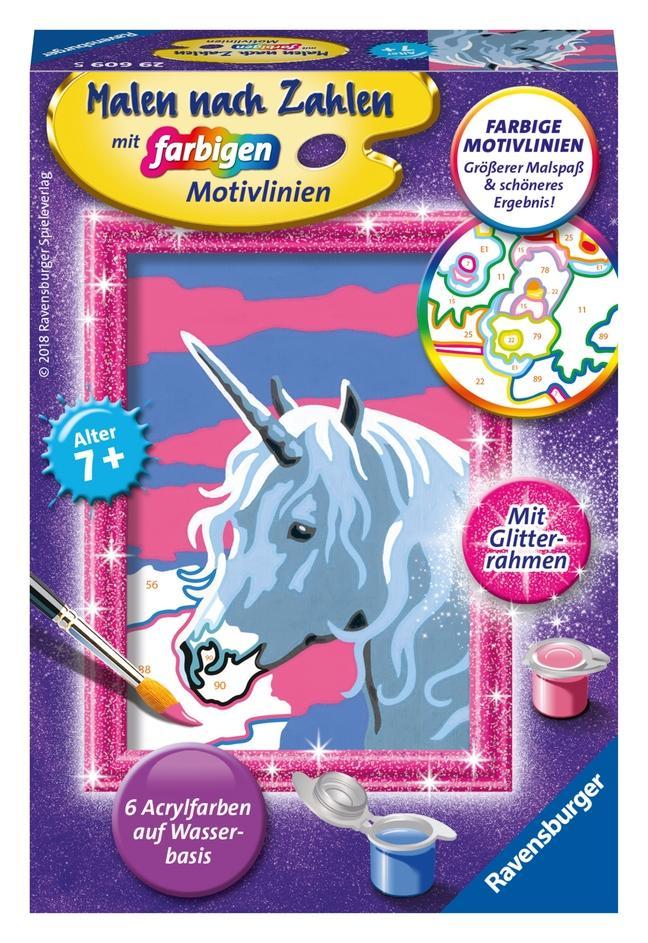 Jeu/jouet Malen nach Zahlen Einhorn 