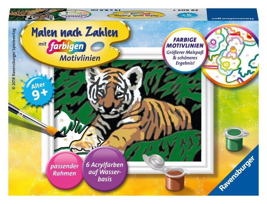 Játék Malen nach Zahlen Süßer Tiger 
