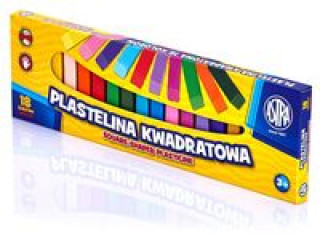 Papierenský tovar Plastelina kwadratowa 18 kolorów 