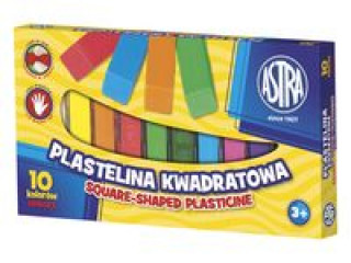Papírenské zboží Plastelina kwadratowa 10 kolorów 