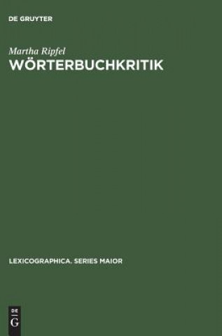 Boek Woerterbuchkritik Martha Ripfel