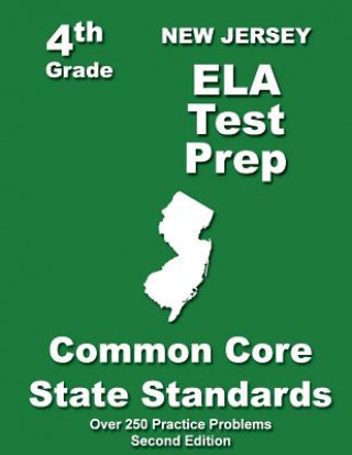 Knjiga New Jersey 4th Grade ELA Test Prep: Common Core Learning Standards Teachers' Treasures