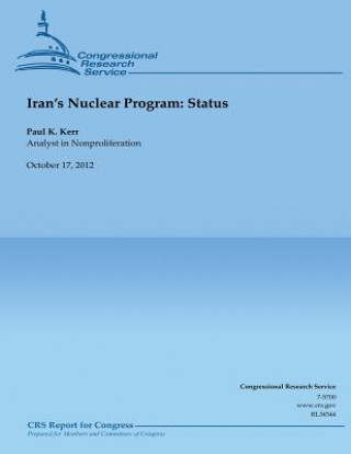 Kniha Iran's Nuclear Program: Status Paul K Kerr